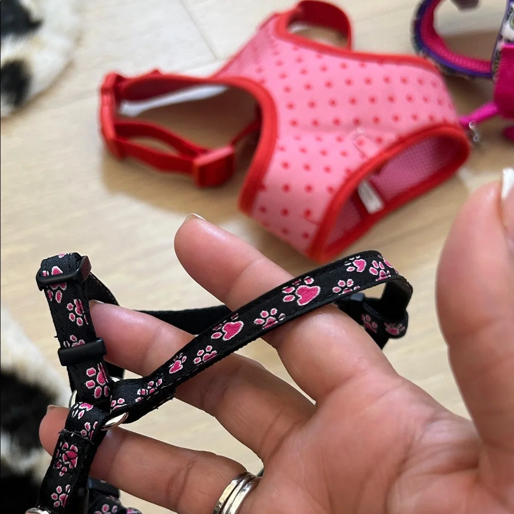 Dog leash and harness bundle -2leashes 3harness